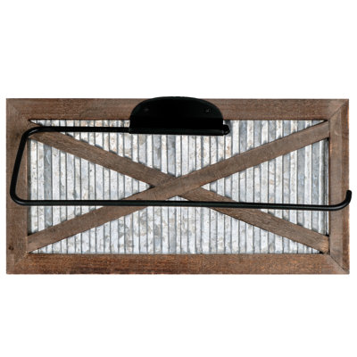 Cracraft Wall Mount Rustic Farmhouse Paper Towel Holder