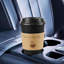 100 Pack 16 Oz Coffee Cups With Lids, Disposable To Go Paper Coffee Cups With Sleeves And Stirring Sticks For Hot/Cold Drinks Office Home Shop Event (Black)