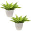 Pot de fleurs rond en céramique - 11,75 po x 11,75 po x 10 po-622730529