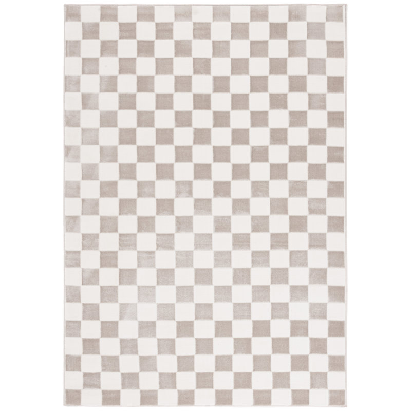 Leeni Performance Checkered Rug, Rectangle 9' x 12'