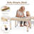 Kids Table & 2 Chairs Set, Height Adjustable Children Activity Table w/Storage, Graffiti & Building Blocks Tabletop, Toddler Furniture Set for Classroom, Daycare, Home-1563777627