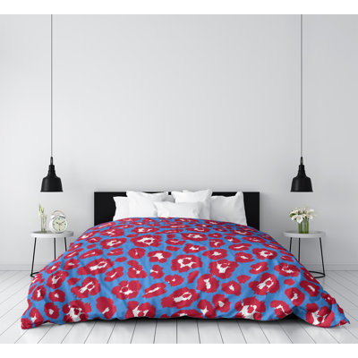 Housse de couette à imprimé léopard Throwback