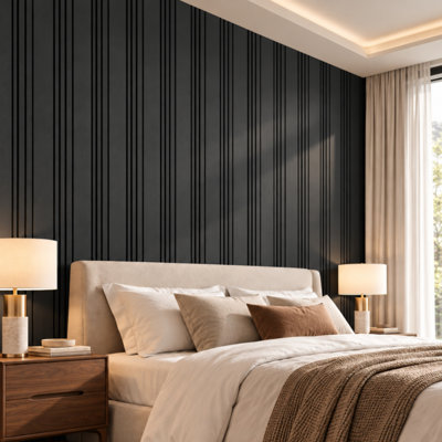 23.6 In. X 23.6 In. 3d Acoustic Wood Slat Square Edge Decorative Wall Panels (8-pack)