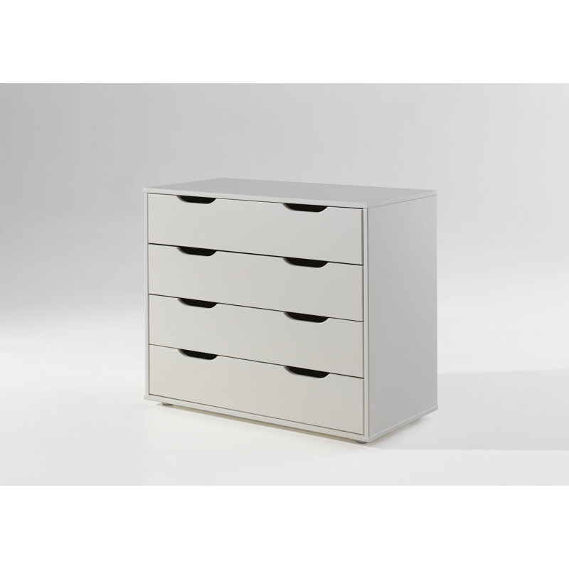 4 Drawer 85.5cm W Chest, White