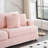 Comfortable Corduroy Sofa with Matching Pillows for Modern Living Room-1357445692-1369891658