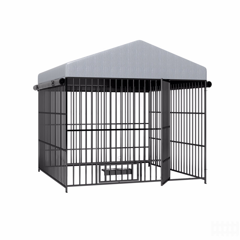  Clôture pour chenil pour chien, H 76,42 po x l 78,7 po x P 78,74 po