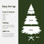 Arbre de Noël artificiel en cèdre vert 6 pi avec base en métal-421451334