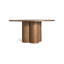 4 Quarter Round Solid Wood Dining Table-1356538493-1356538495