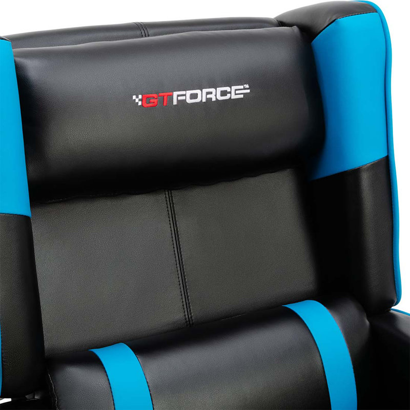 74cm Wide Faux Leather Standard Recliner, Blue