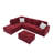 Ilish Upholstered L-Shaped Sectional Reversible-976916902