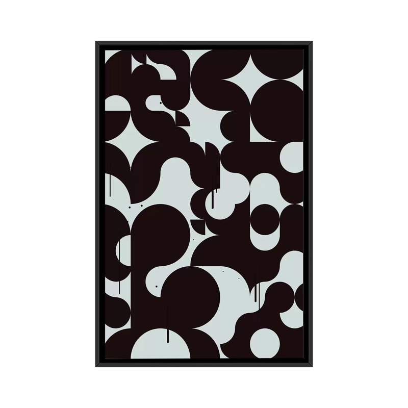 « reflex », impression sur toile, H 26 po x l 18 po x P 1,5 po, Toile avec cadre noir, Pas de tapis