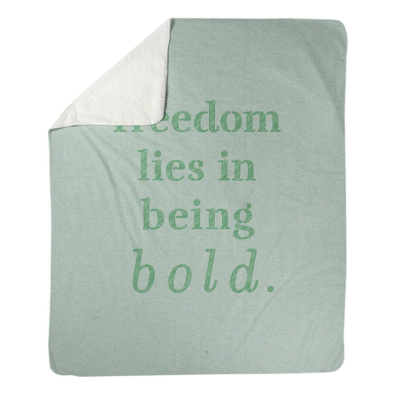 Couverture en molleton Be Bold, Moyen, l 50 po x L 60 po, Vert
