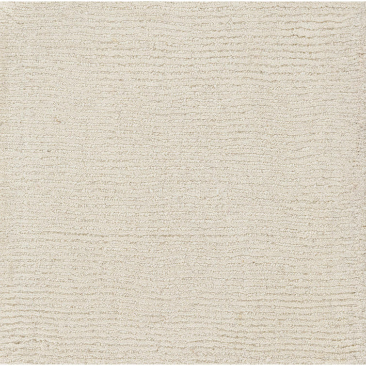 Tapis beige en laine Crowe