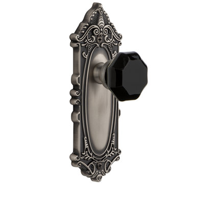 Grandeur Grande Victorian Plate Double Dummy with Lyon Door Knob