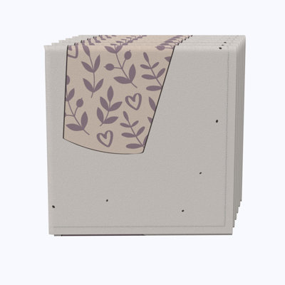 100% Cotton Floral Square Napkin