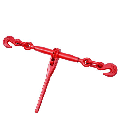 Ratchet Chain Binder 3/8 in x 10 ft G80 Chains Load Binder for Hauling