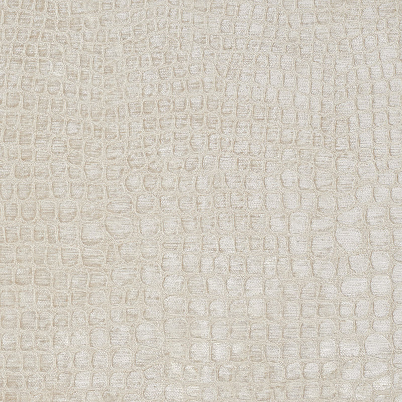Tissu velours lime alligator, Crème