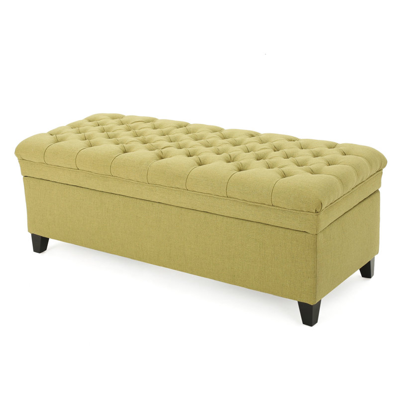 Storage - In Fabric With Birch Legs, 50.8D X 20.78W 18.30H, Versatile Organization Option Legged , 50D 20.5W 18.3H, Store Your Essentials