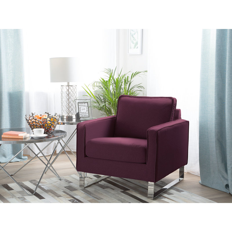 Dayton Upholstered Armchair, Burgundy