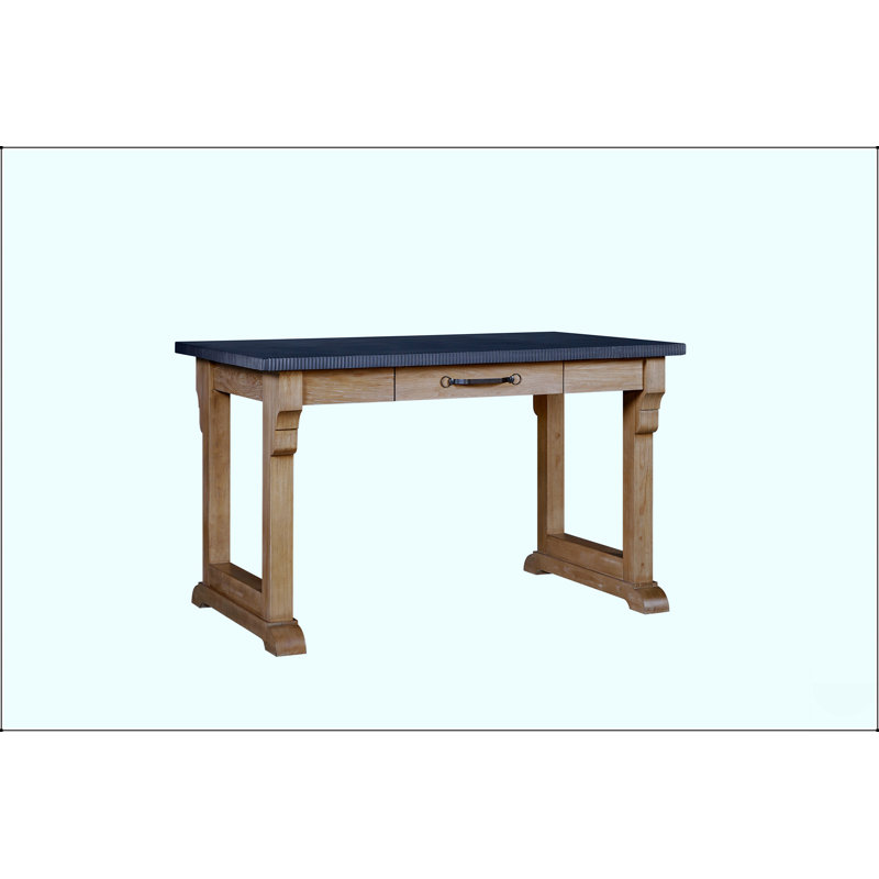 Durable Cement Top Kitchen Island With Storage Drawer, Perfect For Modern Farmhouse Kitchens And Food Preparation.