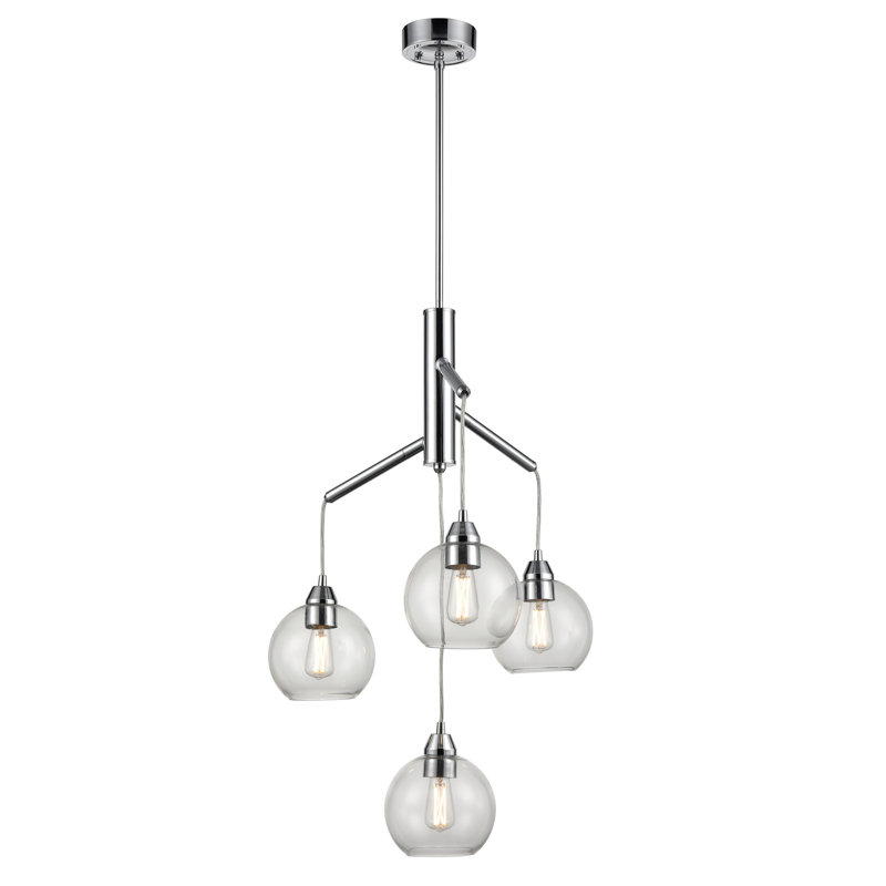 Lustre à niveaux 4 lumières unique Pevensey