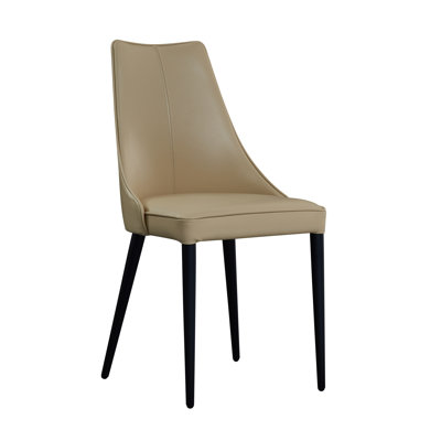 Chaise rembourrée en cuir