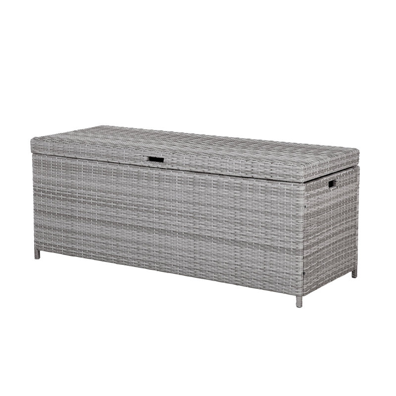 WFX Utility 158cm W 600L Wicker Deck Box, Grey