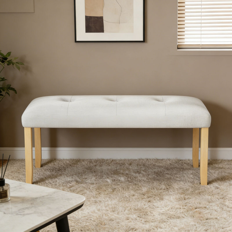 Banc rembourré moderne capitonné