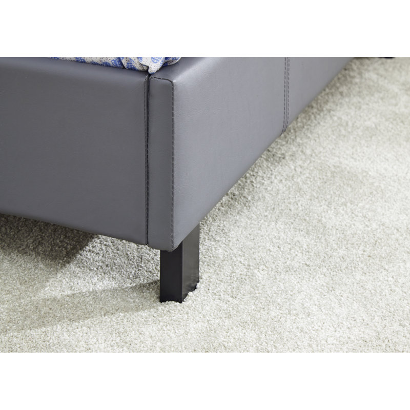 Morgana Upholstered Bed, Single (3'), Grey