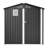 Metal Outdoor Storage Shed 6' X 4', Black Color, And Waterproof, Great For Backyard Garden Storage, Lockable Single Door, Transparent Window, Simple To Put Together 4' In Black, Rustproof Spacious,