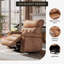 Fauteuil inclinable manuel surdimensionné, fauteuil inclinable en cuir PU avec rembourrage en éponge 1,5X et mécanisme d'inclinaison facile-1019974718