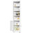 71 Tall Freestanding White Storage Unit With 5 And 2 Doors For Kitchen, Living Room, Bathroom Use Corner Cabinet 5 Adjustable Shelves Pantry, Bathroom, Laundry Room