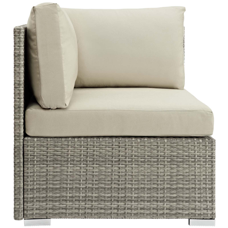 Repose-pieds d'extérieur en tissu Repose Sunbrella, Beige