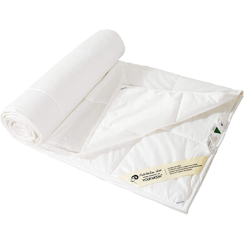 Housse et couette 100% coton, Blanc, Housse de couette pour lit simple