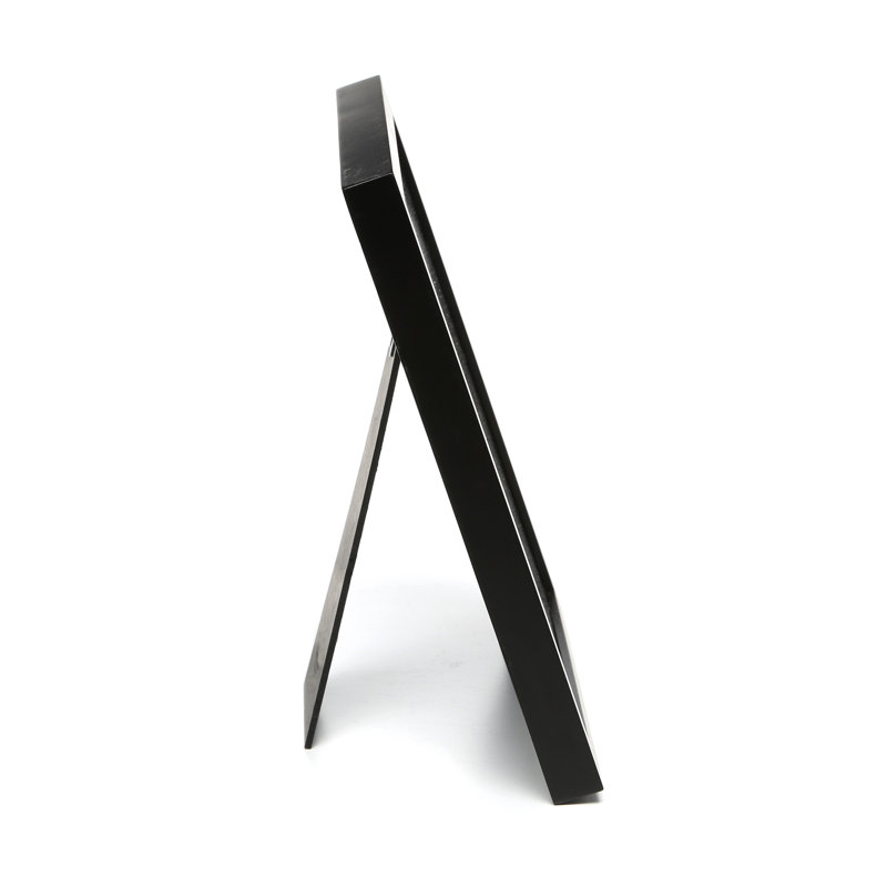 Black Wood Picture Frame with Mat