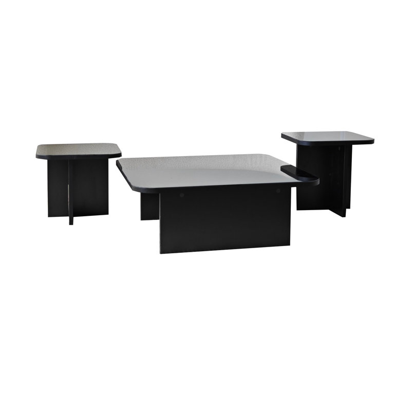 Nesting Coffee Table, Black, Black
