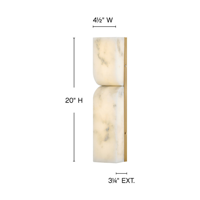 Alune 1 - Light LED Flush Mounted Sconce