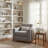  Brooklyn Walk Upholstered Accent Armchair - Steel Fog/Burnt Umber