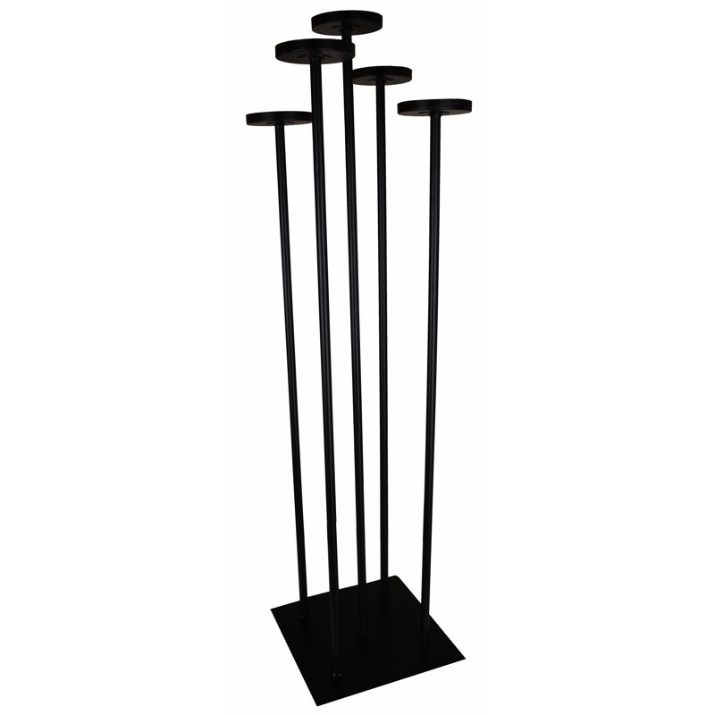 Metal Floor Candelabra, Black
