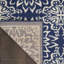 Tapis floral bleu marine / ivoire Chua-942839334