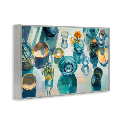 Cadre de table de petit déjeuner en verre, estampe numérique, design by Creative Studio