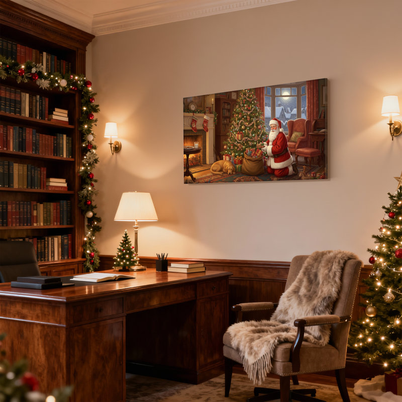 Arbre de Noël de Noël, ensemble de 3 impressions sur toile, H 20 po x l 30 po