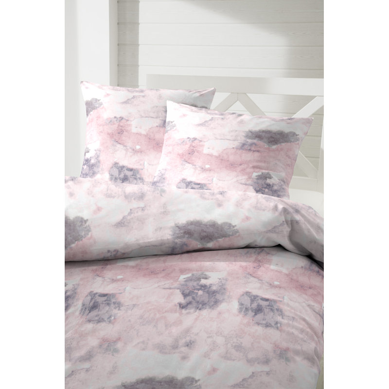 Darena Cotton 91 TC Duvet Cover Set, 155 x 220 cm - 1 Pillowcase (80 x 80 cm), Pink