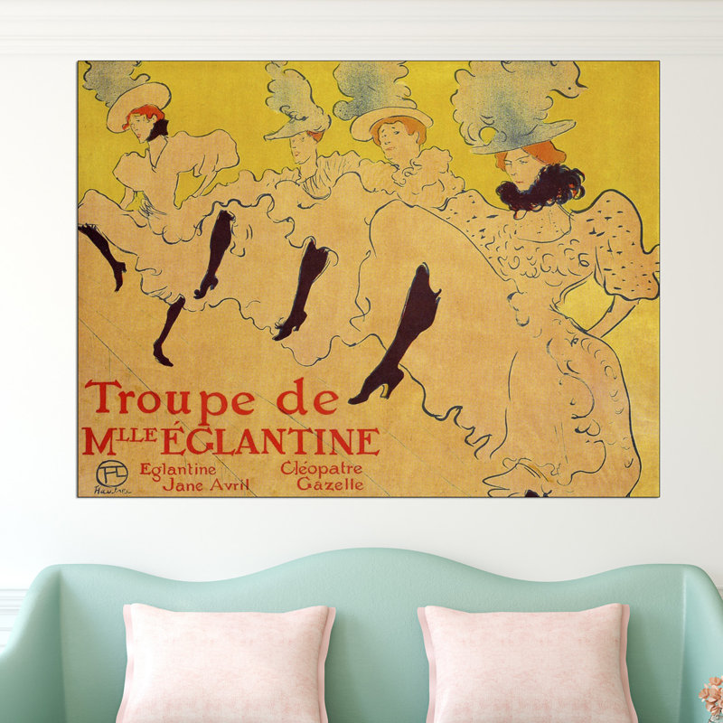 Henri De Toulouse-Lautrec - Wrapped Canvas Painting, 90cm H x 120cm W x 1.8cm D