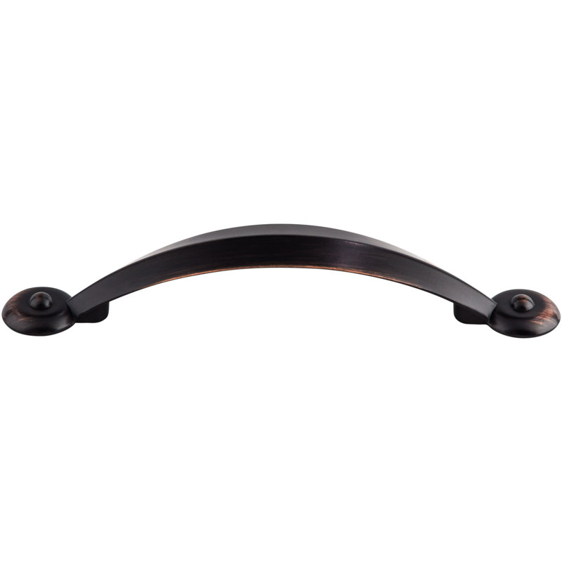 Angle Bar pull, Tuscan Bronze, 3 3/4" Center to Center