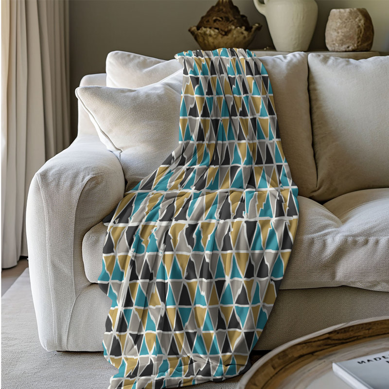 Elegant Blue - 1 pièce Sherpa Premium, Lit simple