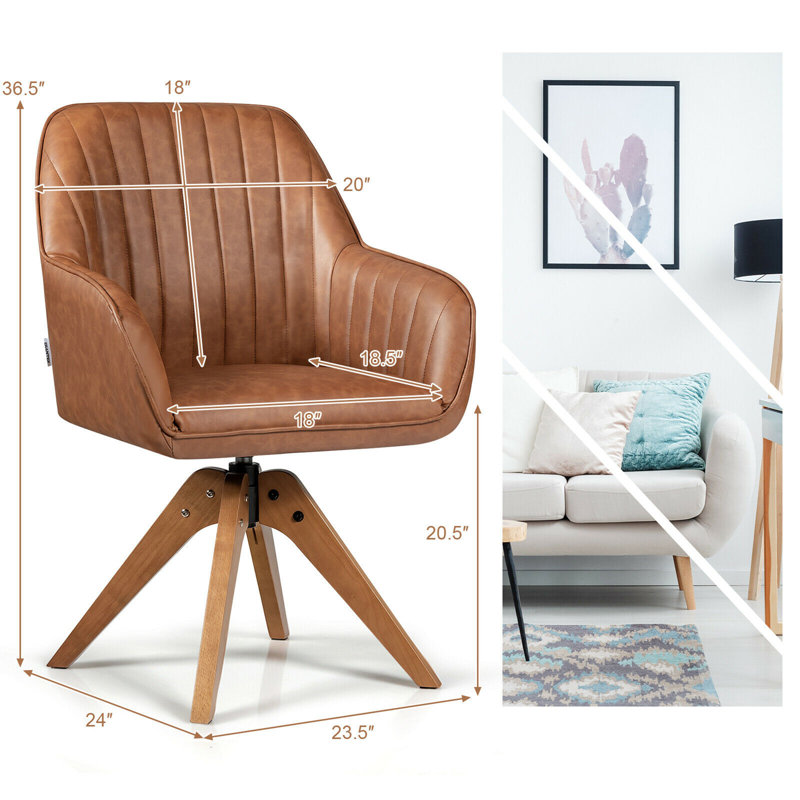 Fauteuil pivotant l 23,5 po Dauda