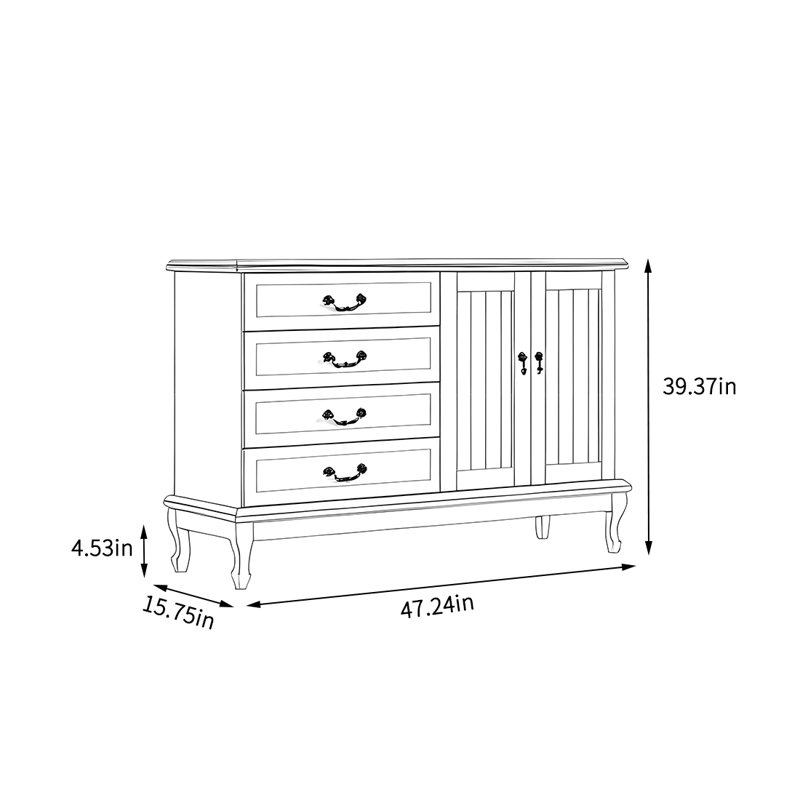 Armoire de rangement multifonctionnelle à grande capacité, Brun