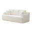 Canapé désossé avec 2 coussins supplémentaires, tissu en velours côtelé 5 places avec porte-gobelet et poche latérale avec revêtement de sol facile à installer, beige-2129342215