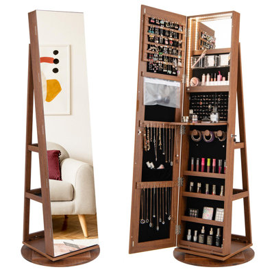 Armoire à bijoux avec miroir Macius